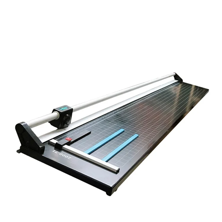 قاطعة دوارة يدوية مقاس 79 بوصة مع ماكينة تشذيب ورق الطاولة #2