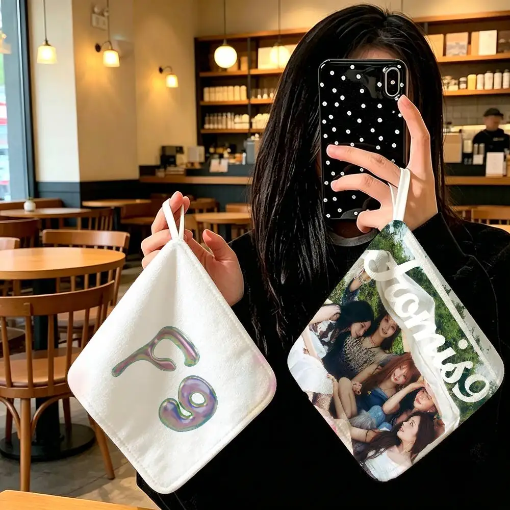 Girl   Anime Polyester Hanging Kitchen Hand Towel Durable Wear Resistant  Versatile Use Throughout Home Fromis_9 Kpop