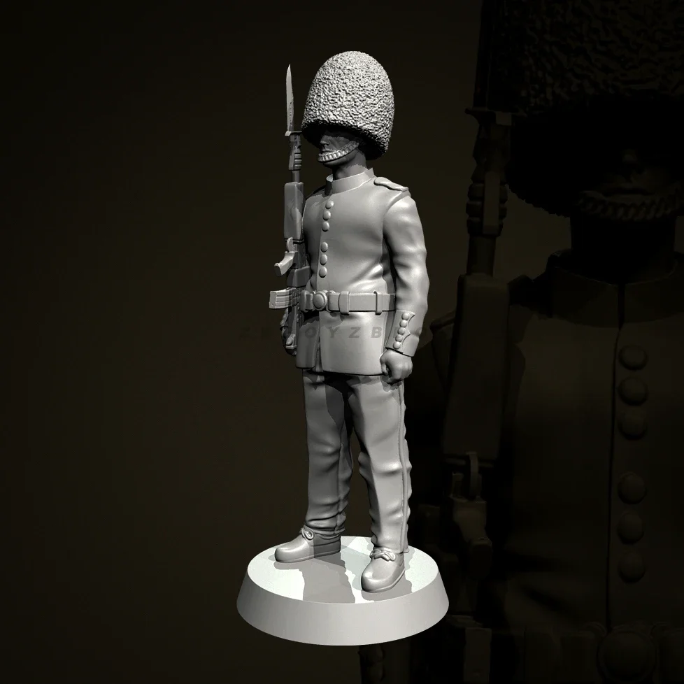 

Overall heights 25mm 38mm 50mm Resin Soldier colorless and self-assembled （3D Printing ）TD-7375/3D