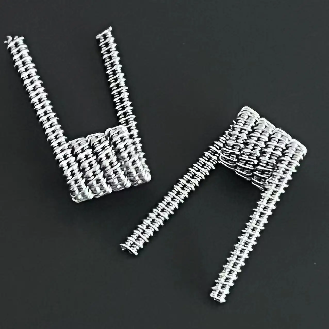 10/20/30 PCS A1 Flat Twisted Wire Fused Clapton Coils Premade Wrap Alien Mix Quad Tiger Coils Heating Resistance Coil Tool Parts