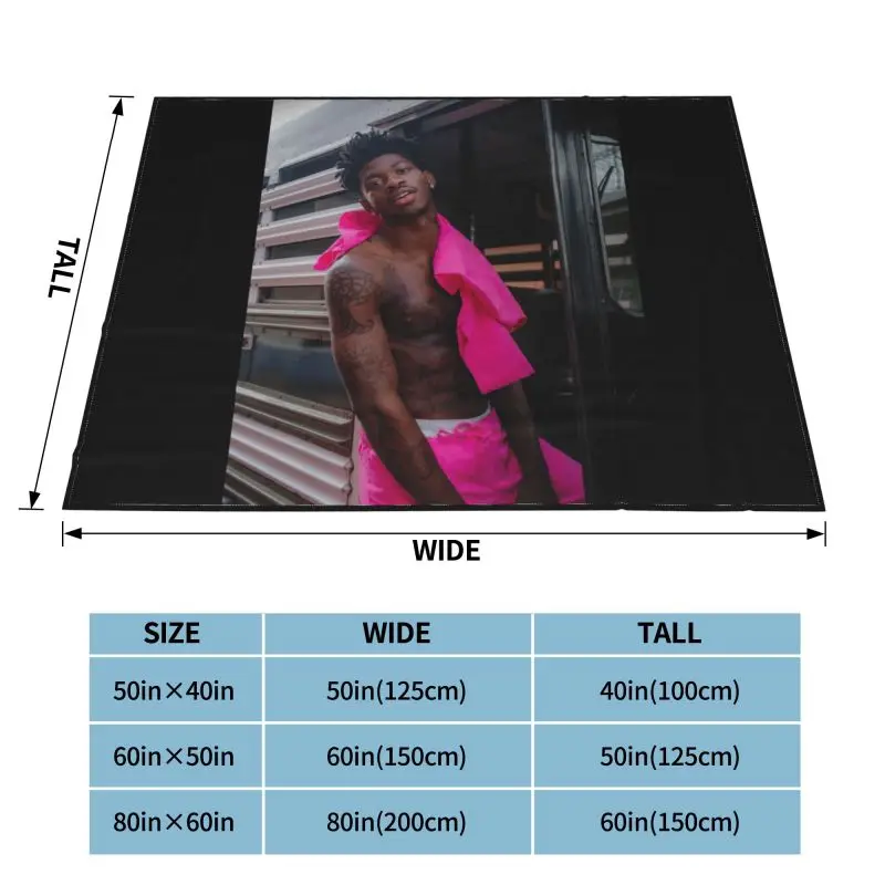 Lil Nas X جاك هارلو صناعة الطفل بطانية عادية نمط جديد ديكور المنزل أريكة مخصصة التخييم بطانية #4