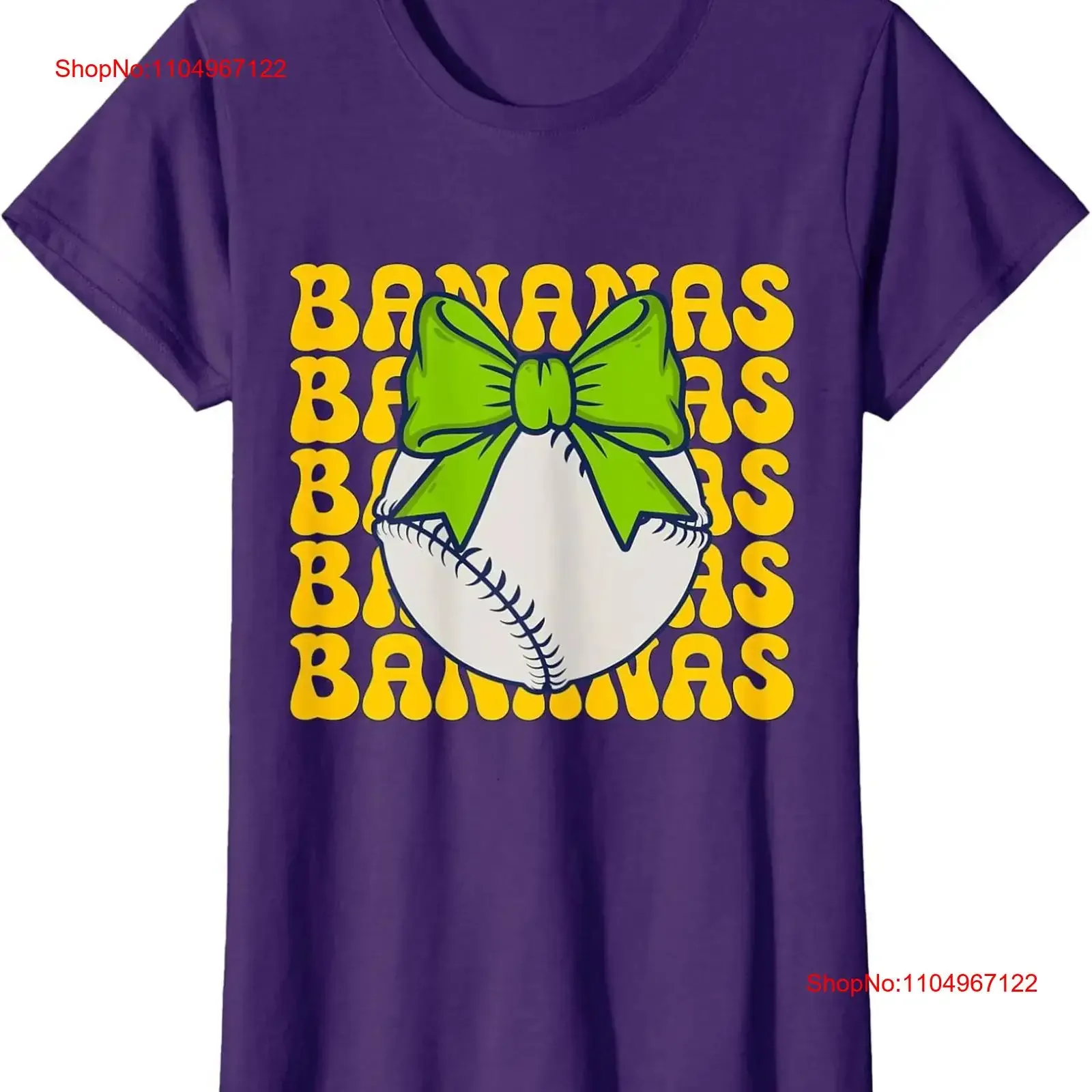 

Cute Bananas Lovers Coquette Bow Art Ladies' Crewneck T Shirt vintage Washed graphic designer clothes Soft Unisex