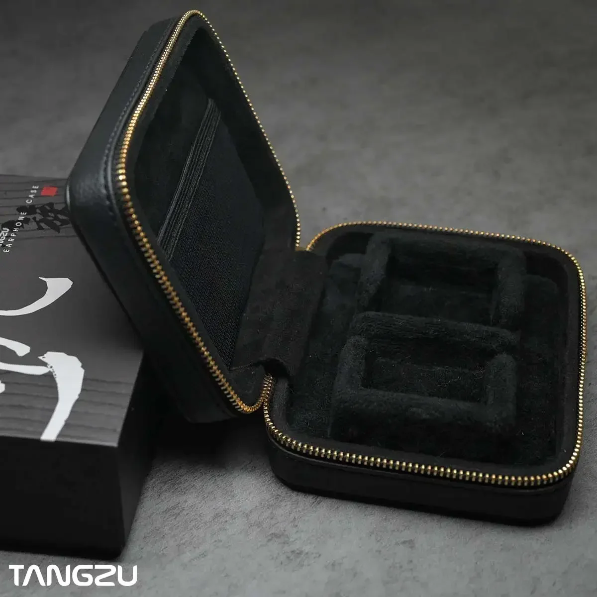 Imagem -04 - Tangzu-premium Leather Earphone Case Proteja Seus Fones de Ouvido com Estilo