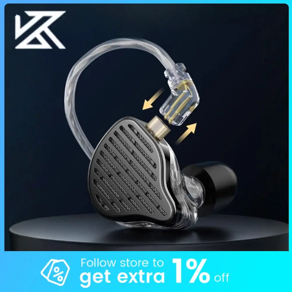 KZ X HBB PR2 Наушники с плоским приводом и двойной полостью, музыкальные наушники, Hi-Fi басовый монитор, наушники-вкладыши, спортивная гарнитура