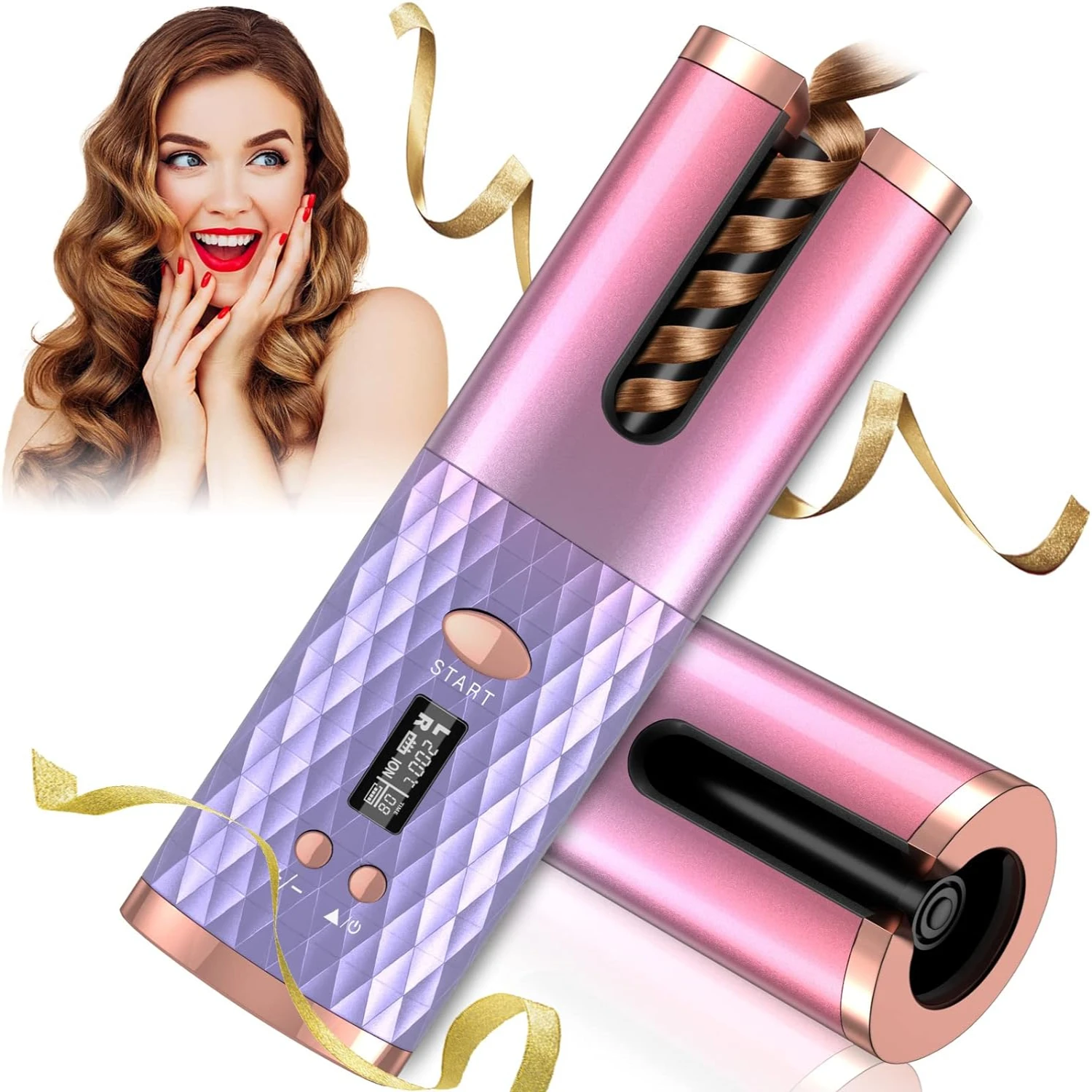 Enhanced User-Friendly Rechargeable Automatic Hair Curler with Safe Ceramic Wand - Ultimate Styling Comfort for Peace of Mind! 6