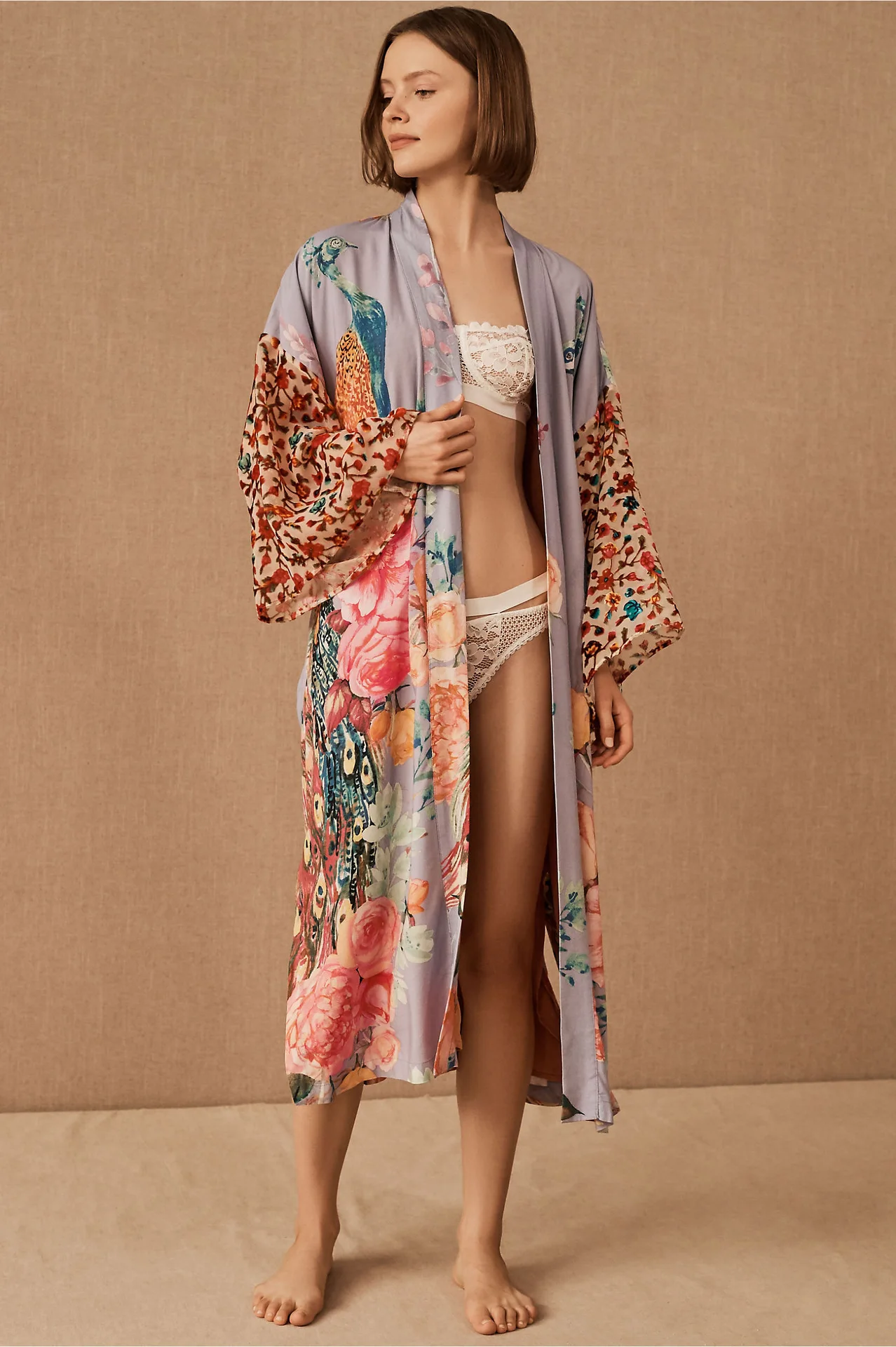 Beach Cover Up Over Sized Kimonos for Swimsuit Summer Loose Open Front Soft Long Robes Bathing Suit