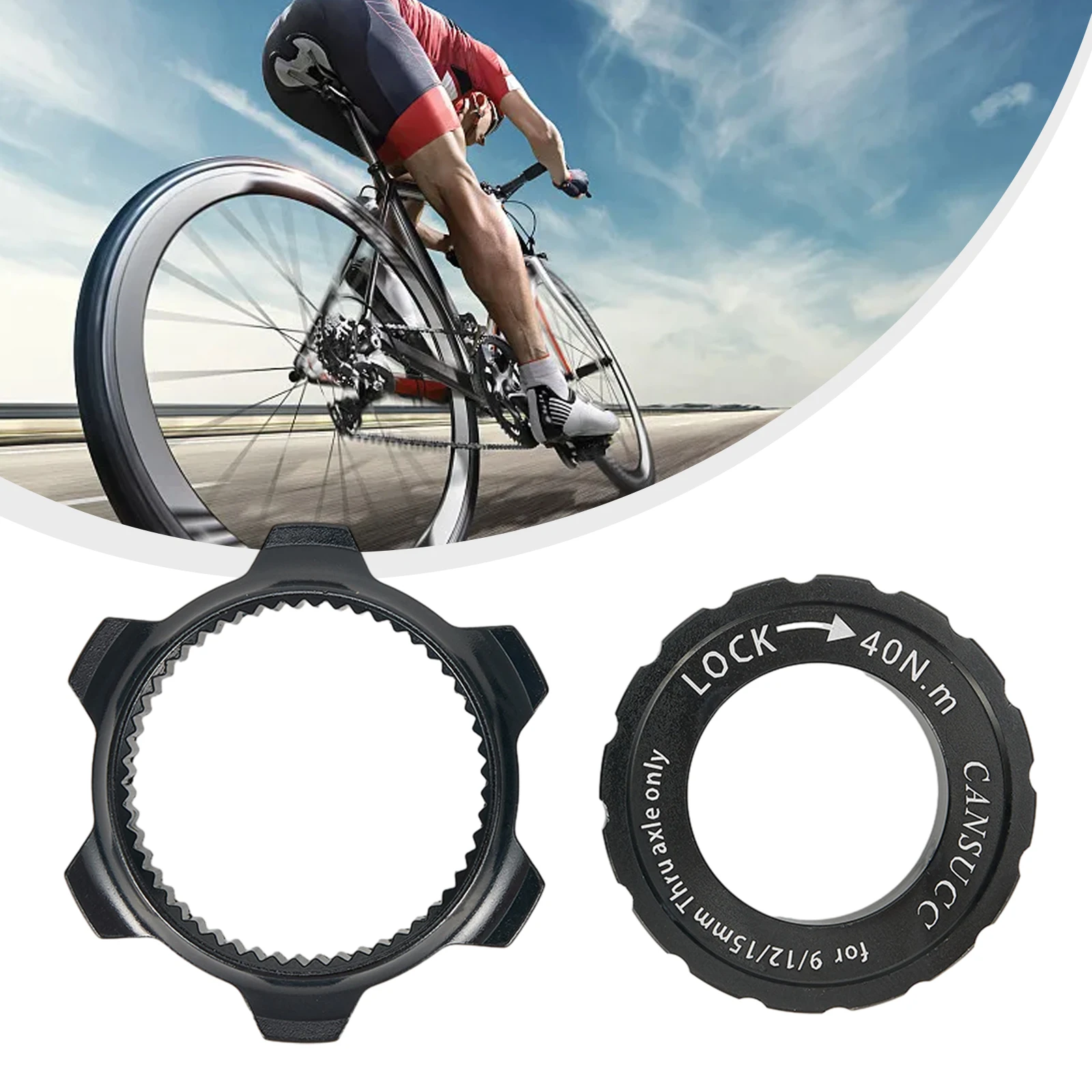 

Centre Lock Disc Adapter CNC Technology Cycling Parts Disc To Six pin BCD44MM Bicycles Center Lock Middle Lock