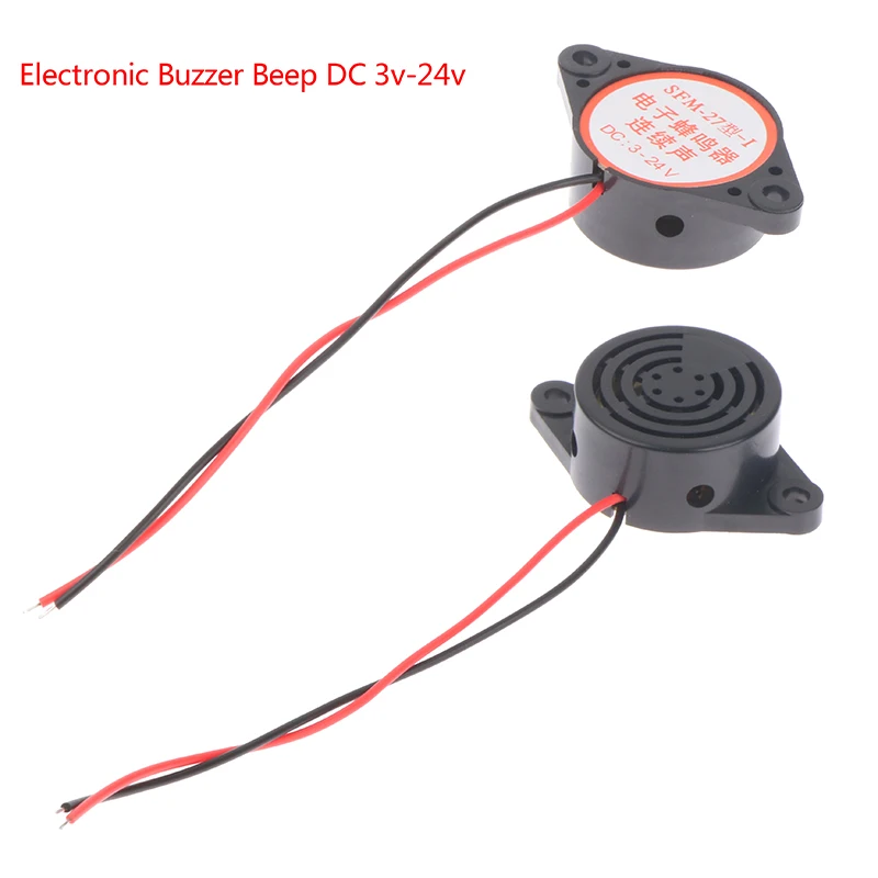 1Pc Électronique Buzzer Bip Buzzer Alarme Tonalité Alarme Sonnerie luus ous Son DC3v-24v Buzzer Électromagnétique SFM-27