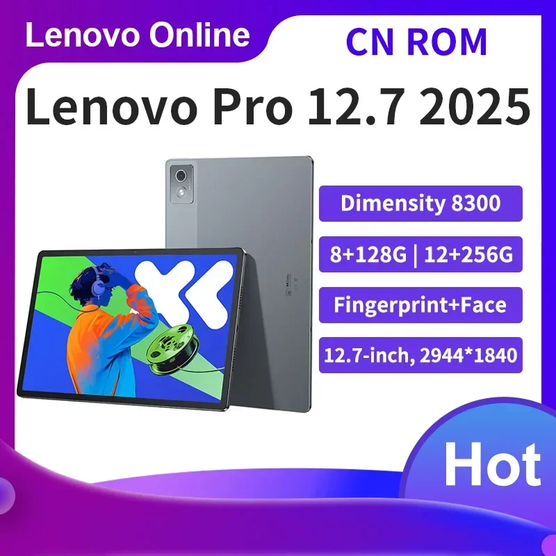 Original Lenovo Xiaoxin Pad Pro 2025 2.9k Resolution 144Hz LCD MTK Dimensity 8300 12.7inch Big Tablet 10200mAh WIFI Android