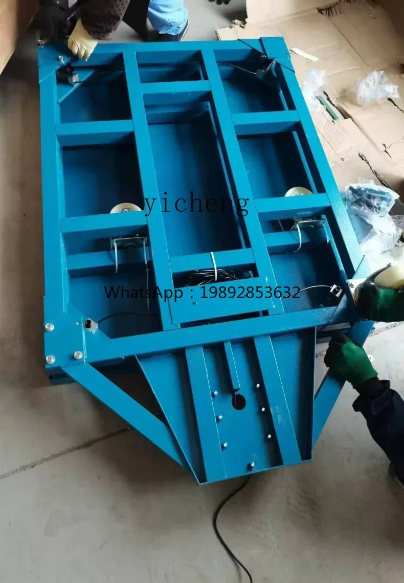AA Weighing Apparatus Commercial 1000kg Movable Weighing Electronic Scale Industrial Small Floor Scale with Roller