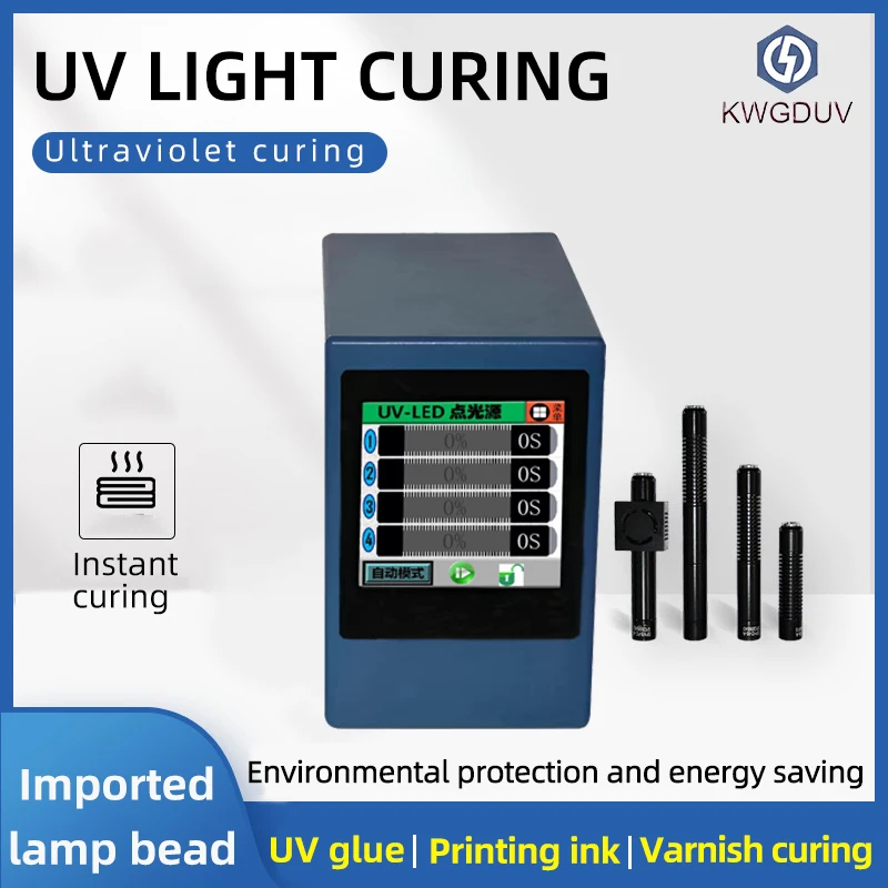 

Custom Flashlight 365nm LED UV Lamp Portable UV Curing Machine UV Curing Equipment Point Light Source for Shadowless Glue