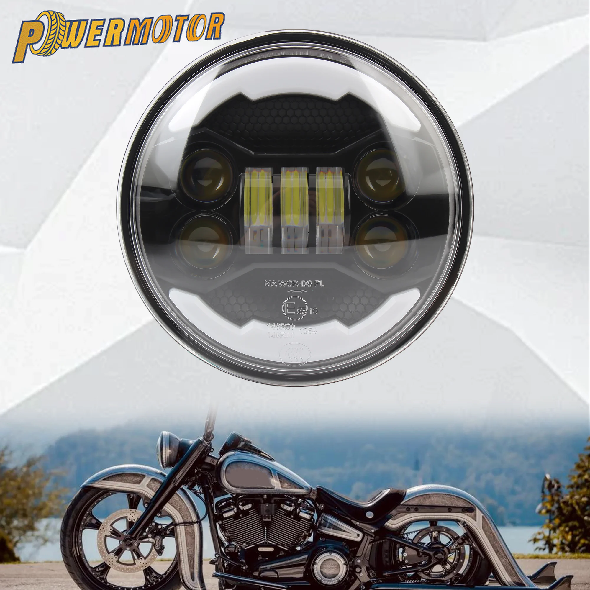 

For Harley Dyna Sportster 833 Softail Motorcycle 5.75 Inch LED Headlight DRL Headlamp Retro Modified Head Light Accessories