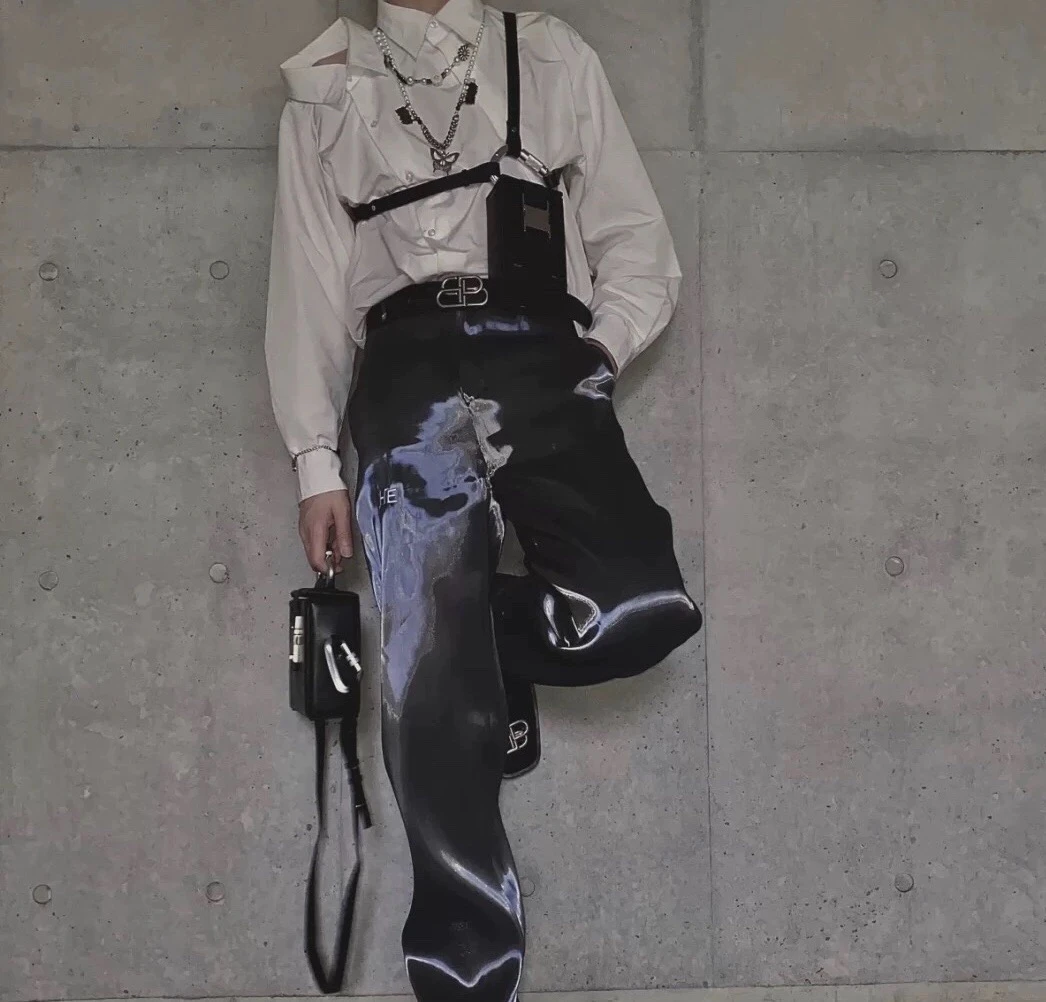 HELIOT EMIL سراويل غير رسمية ذات أرجل مستقيمة للرجال والنساء من HELIOT EMIL ملابس عمل مستقبلية #3