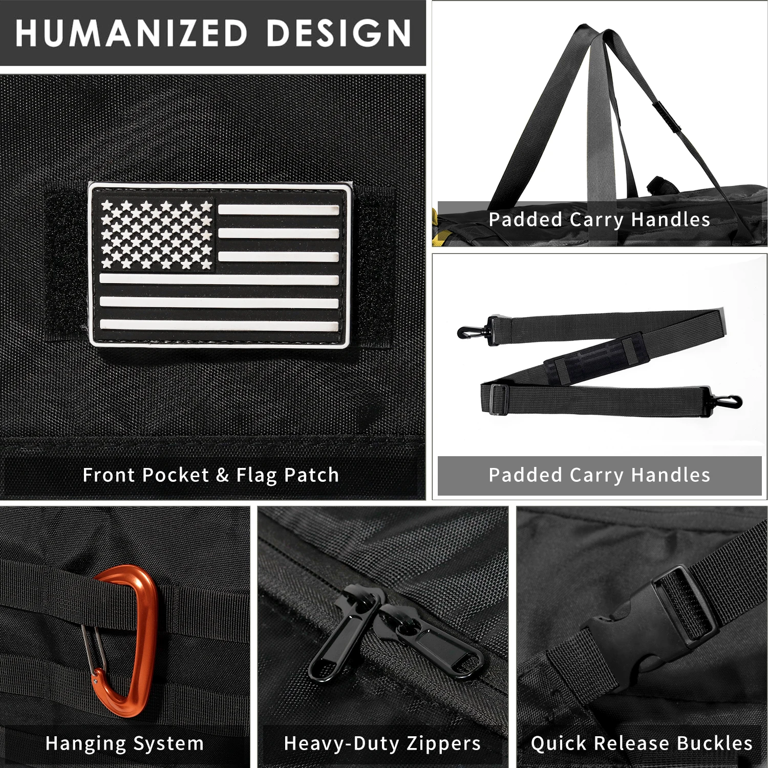 Sport Travel Bag Extra Large Duffel Backpack Gym Fitness Bag for Camping Hunting Fishing - view 4