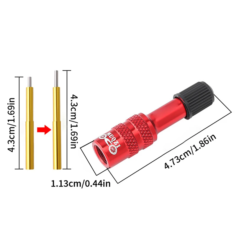 Ventil adapter rostfreie Luft gabel aus Aluminium legierung aufblasbar mit Verlängerung sdüse Straßen fahrrad gabel Zubehör für MTB