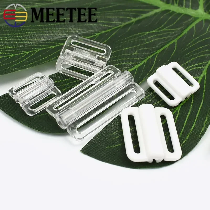 20/50Sets Plastic Buckles For Underware Bra Strap Connector Clip Clasp Bikini Swimwear Adjust Buckle DIY Sewing Accessories