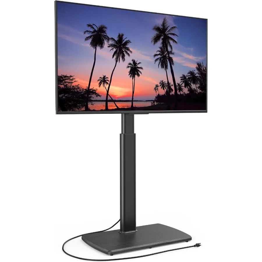 

Высокая напольная подставка для телевизора со встроенной розеткой для спальни и гостиной. Поворотная конструкция. Напольная угловая подставка для телевизора с.