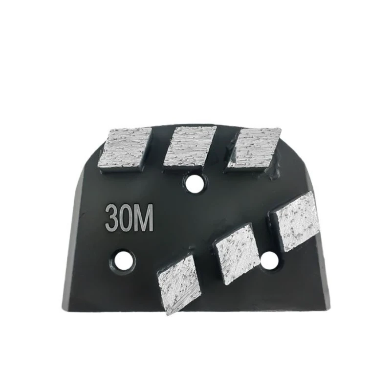 

9pcs Trapezoid Diamond Floor Grinding Segments EDCO Lavina Grinding Shoes with Six Rhombus Teeth Metal Abrasive Grind Tools