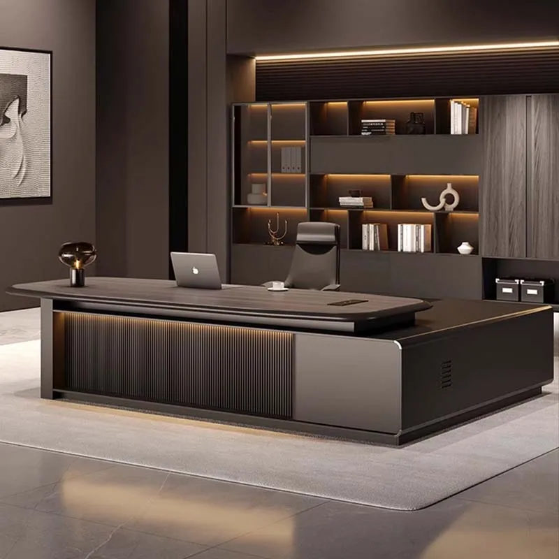 

Drawer Long Office Desk Reception Storage Design Organizers Office Desk Computer Crafts Mesa Ordenador Commercial Furniture