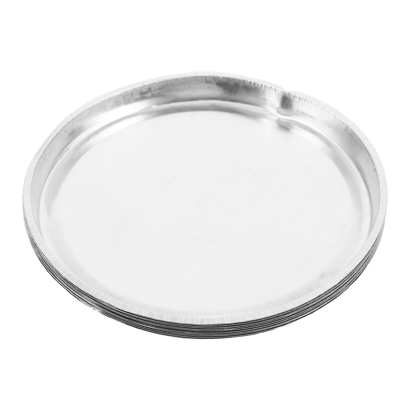 10Pcs 90Mm Round Aluminum Lab Sample Pans for Moisture Analyzer Testing Food Agriculture Chemical Labs Lightweight Non-Stick