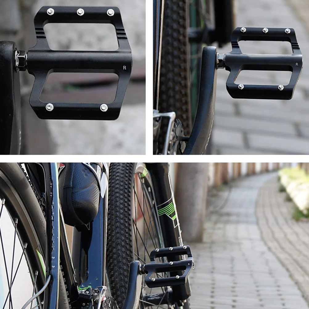 

2Pcs Premium Aluminium Alloy Pedal Smooth Bearing System Bike Platform Pedal for Commuting Recreational Riding Long Distance