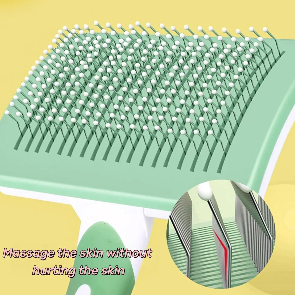 1 Uds. Cepillo de aseo para mascotas, removedor de pelo debajo del abrigo, cepillo rebanador para perros y gatos, peine para desenredar, herramienta de deshedding