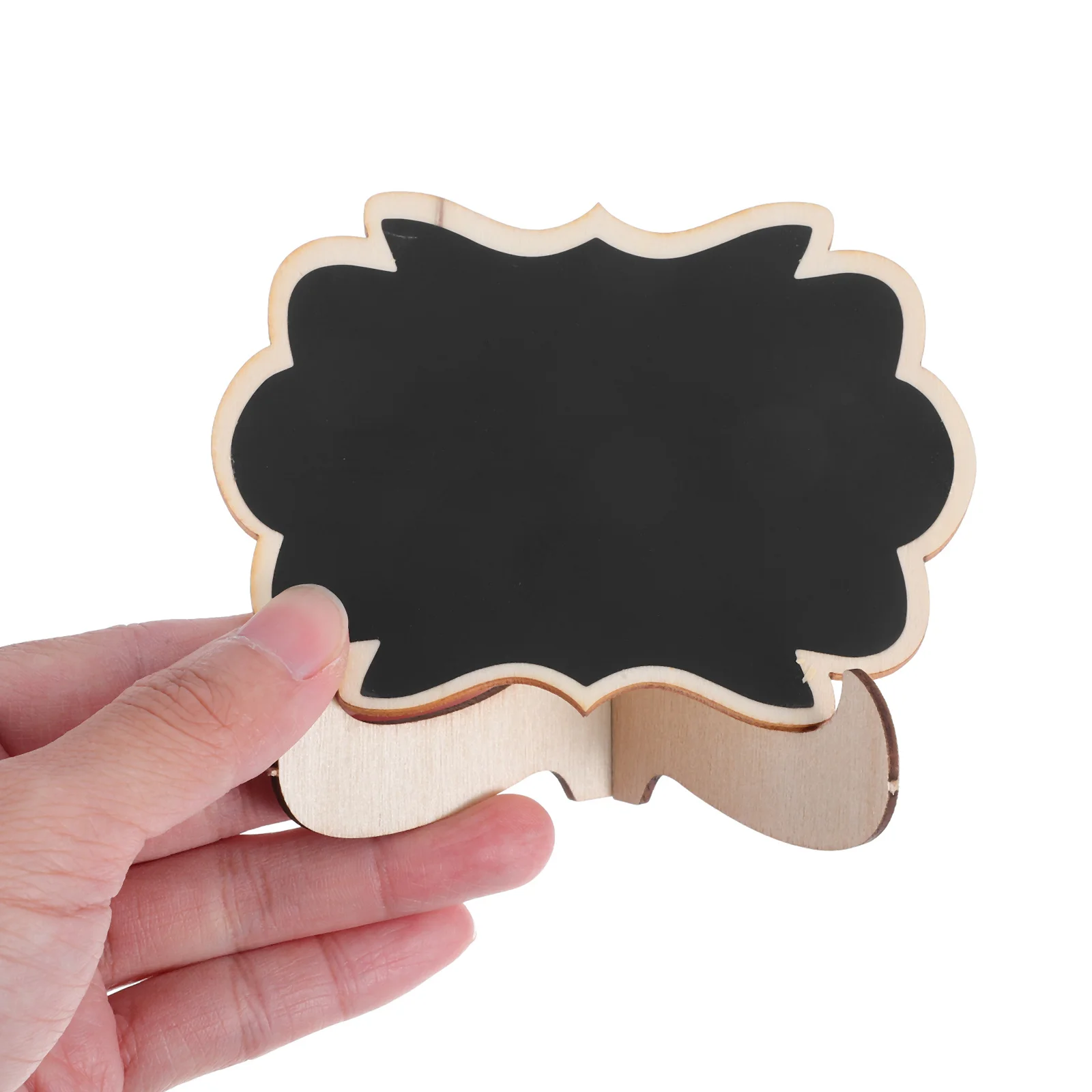 10 قطعة علامات السبورة الصغيرة السبورات الصغيرة حامل خشبي تسميات الطعام بوفيه حفلات الزفاف أرقام الجدول بطاقات الغذاء