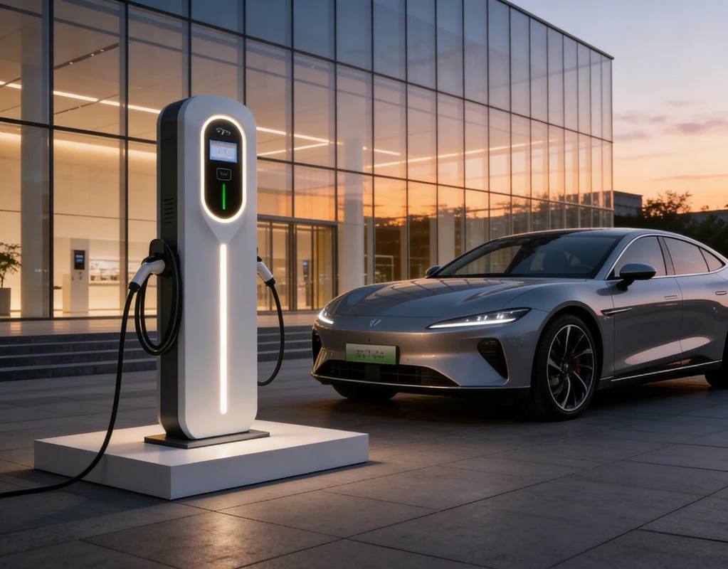 Commercial EV Charger 11kW Type 2 Electric Car Charging Pile with Payment System for Business Parking Lot