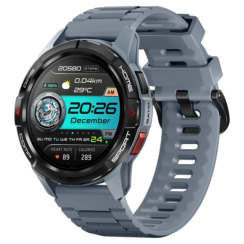 Mibro GS aktywny Smartwatch pozycjonowanie GPS 1000 nitów ekran AMOLED 5ATM wodoodporny 150 trybów sportowych inteligentny zegarek dla androida iOS