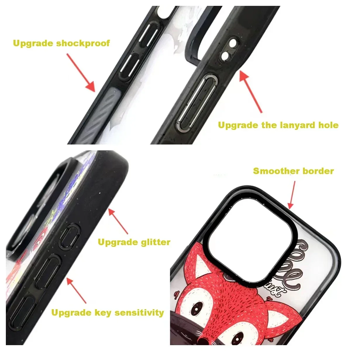 2.0 MagSafe Acrylic Cherry Butterfly Phone Case Cover for IPhone 11 12 13 14 15 Pro Max Case for IPhone 15 Pro Max