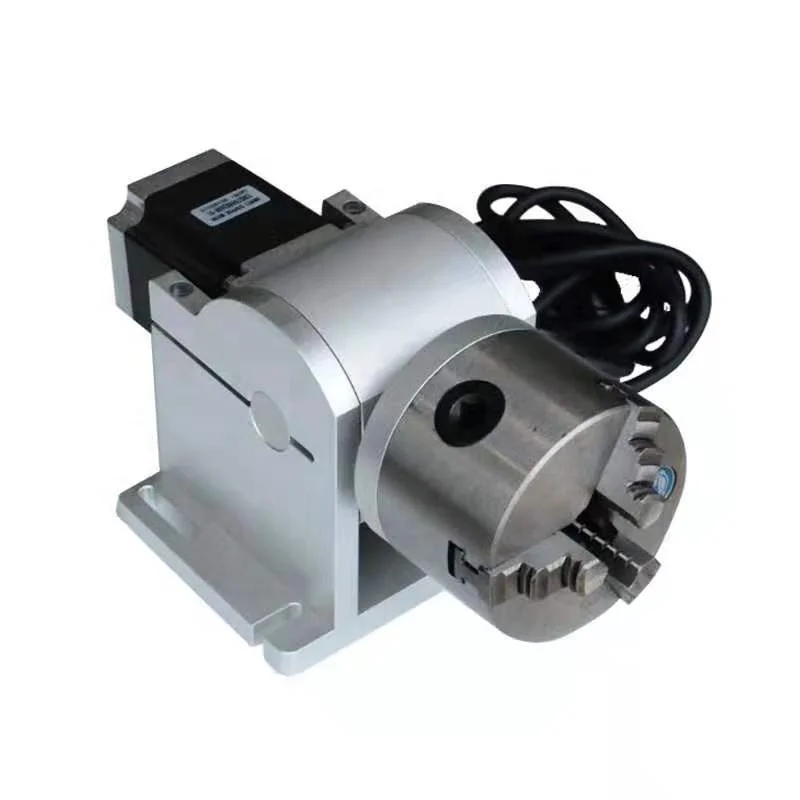 Standard Component Fiber Marking Machine Rotary Axis Electric Rotate Tool With Rotary Axis 100mm