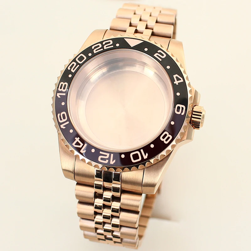 

40mm 20ATM Diver Watch Case For SUB GMT NH35 NH36 NH34 NH38 4R Miyota 8215 ETA 2824 Mechanical Movement Rubber /Jubilee Bracelet