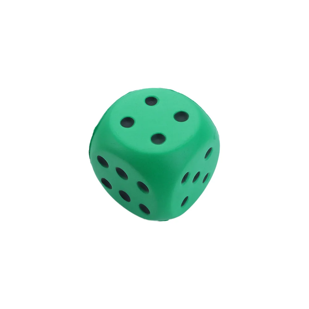 Props Educational Finger Training Solid Color Length 6cm Big Dice Soft Sponge Dice Point Dice Anti Stress Pressure Relief
