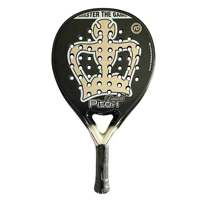 3K Carbon Fiber Plate Type Paddle Padel Tennis Racket, Professional Badminton Master Piton 2.0 Sports Racquet, New