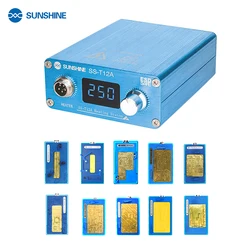 SUNSHINE SS-T12A Kit stazione di saldatura strumento di riparazione della scheda madre del telefono cellulare per piattaforma di smontaggio del riscaldamento della CPU IPX ~ 14/Pro/max