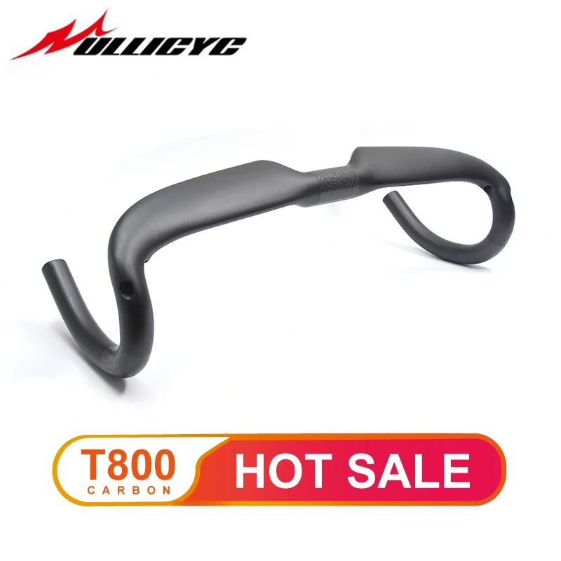 

Road bicycle matte/smooth all carbon fiber handlebars Internal cables Carbon fiber bicycle handlebars 31.8 * 400/420/440mm WB240