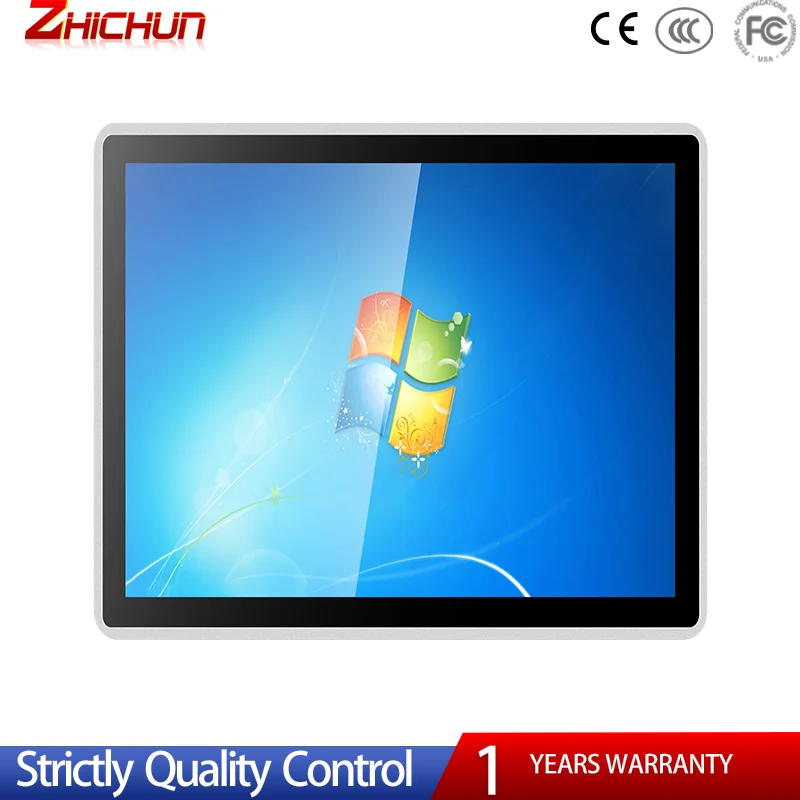 

12.1 inch high brightness 300 nits touch screen monitor wall mount industrial monitor panel mount computer panel pc