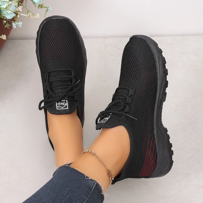 Mid Aged Sneakers Casual Shoes Suitable for Elderly Thick Soled Non Slip Breathable Stylish and Comfortable Soft Soles Sneakers