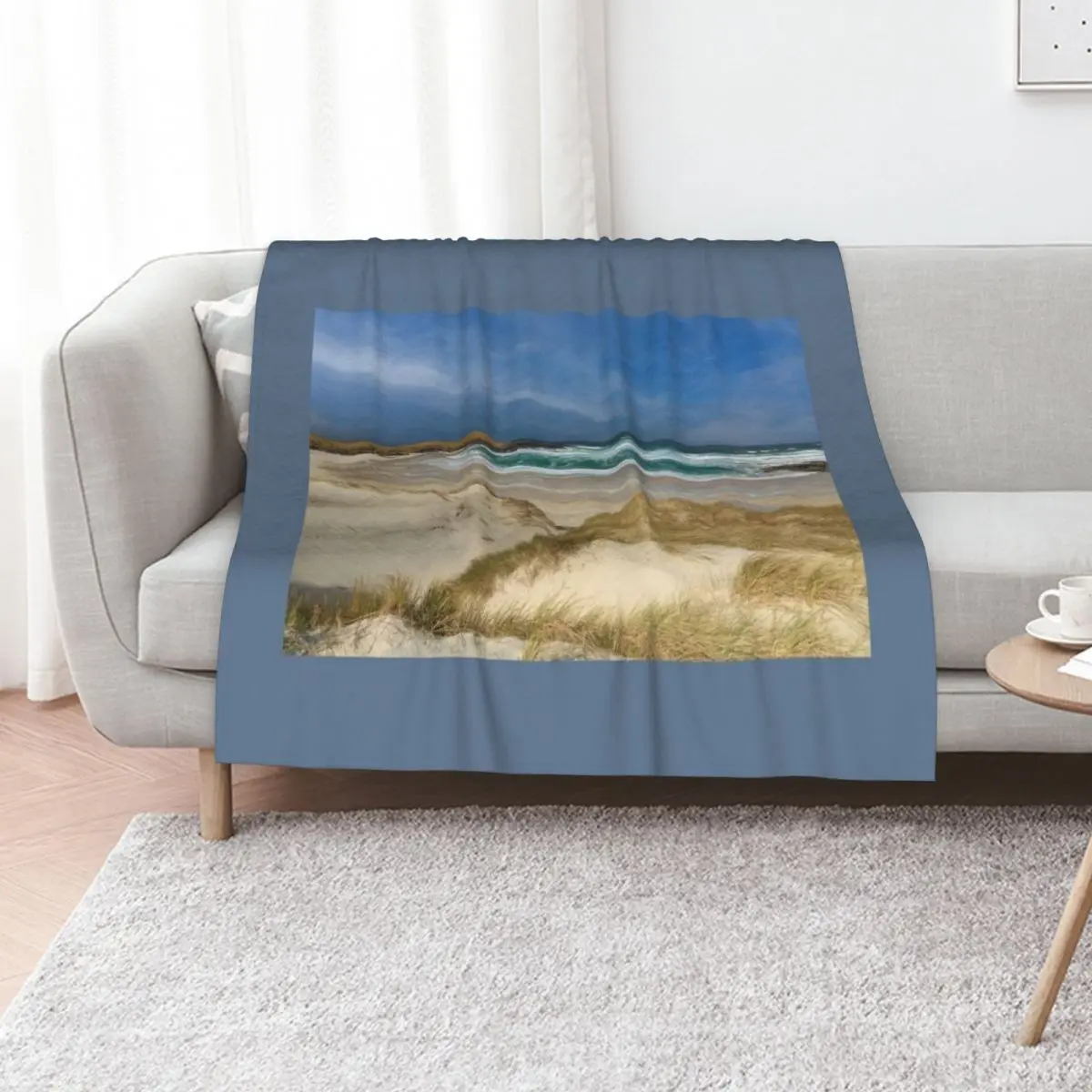 North Uist Clachan Sands Traigh Hornais Scotland. Throw Blanket Sofa Personalized Gift funny gift Thin Luxury Thicken Blankets