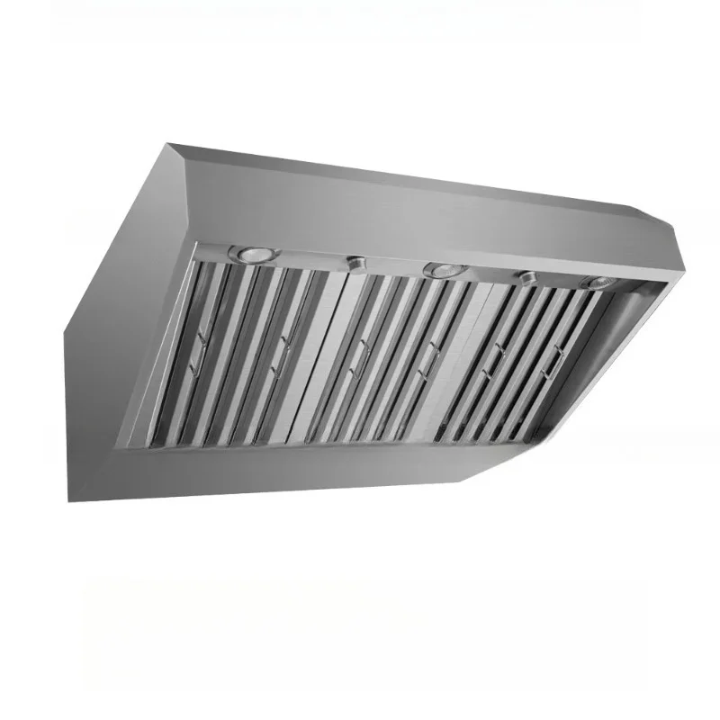 Commercial grade range hood Large stainless steel chimney for kitchen outdoor gas/rice cooker diode lights to power households