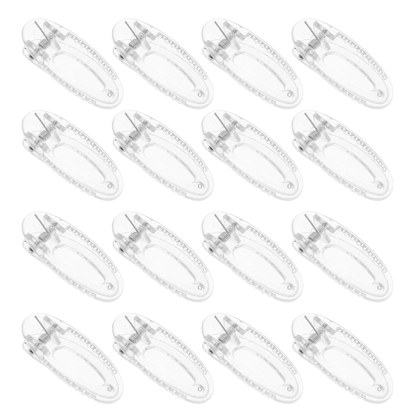 Pinces à cheveux ovales, 20 pièces, Barrettes plates transparentes antidérapantes de 4Cm pour épingles à cheveux sécurisées, accessoires scolaires