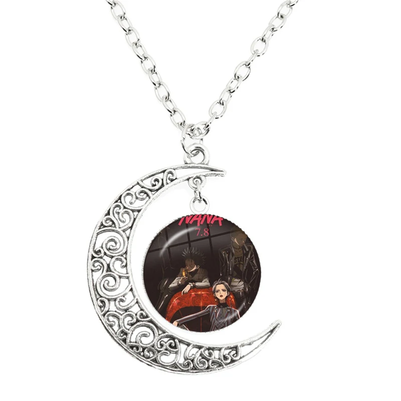 Ai Yazawa Osaki Nana Anime Moon Necklace For Women Men Cool Pendant Glassgive Fans Gift Jewelry