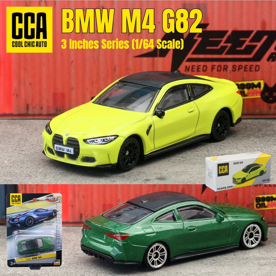 1/64 BMW M4 G82 Toy Car Model CCA MSZ 1:64 Diecast Vehicle