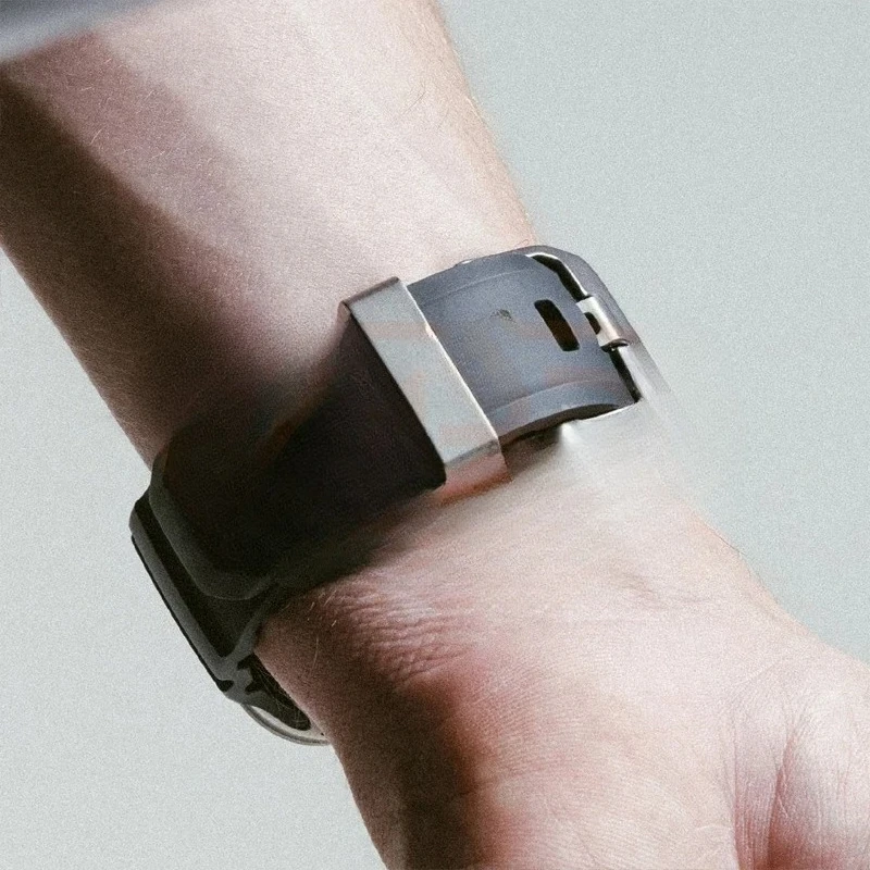 الرياضة الفرقة ل أبل الترا 2 10 9 8 7 6 SE 5 سيليكون التيتانيوم تنفس سوار حزام ل iWatch 42 مللي متر 44 45 مللي متر 46 مللي متر 49 مللي متر