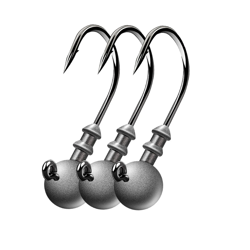 Fishing Sharp Jig Head Hook 2-20g Lock Lure Soft Bait Worm Triangle Hooks Anti Hanging Bottom Strong Fishhook Refuse Run Fish