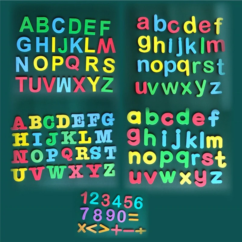 Fridge Magnet Stickers Uppercase Lowercase Letters Number And Symbol Education Supplies Kid Learning Tools Office Accessories
