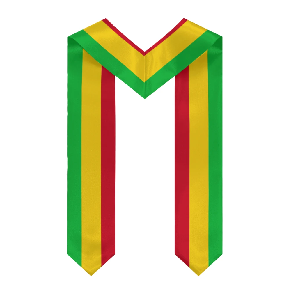 More design Graduation shawl Mali Flag & United States Flag Stole Sash Honor Study Aboard International Students