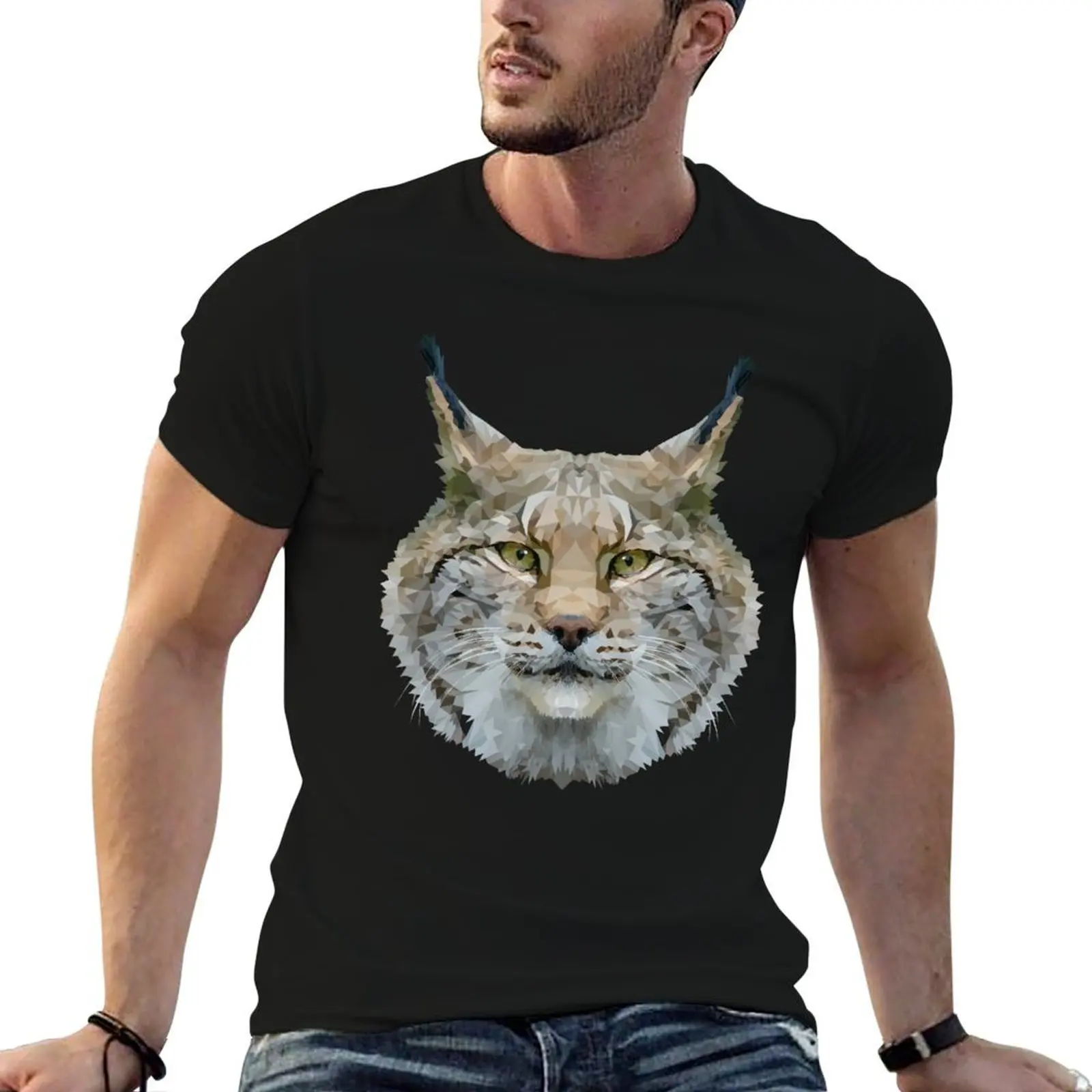 

man t man anime tshirt Bobcat tshirt cotton T-Shirt shirts