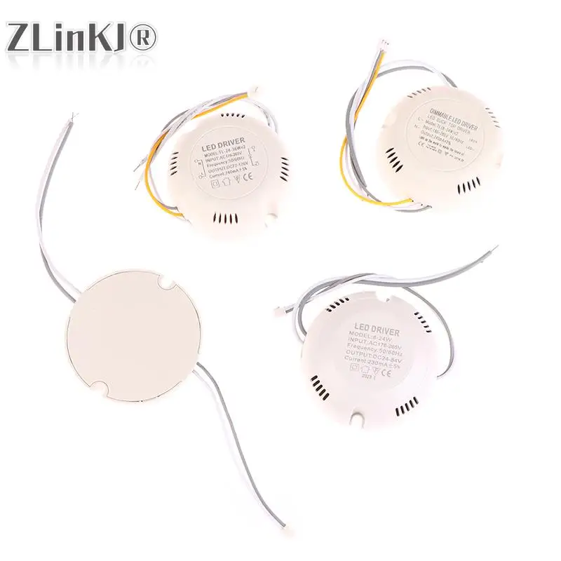 8-24W/25-36W LED Driver Light Ceiling Lights Power Supply Double Color Lighting Transformers AC176-265V 240-300mA LED Driver