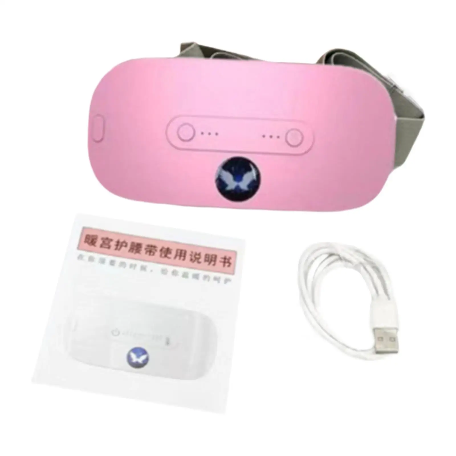 Heating Pad for Period Electric Heating Pad 3 Heating Levels Vibrating Heat Belt Heating Belt for Girls Travel Office